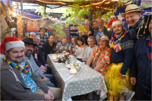 イギリスのメンバーと飲み会をした時の写真です